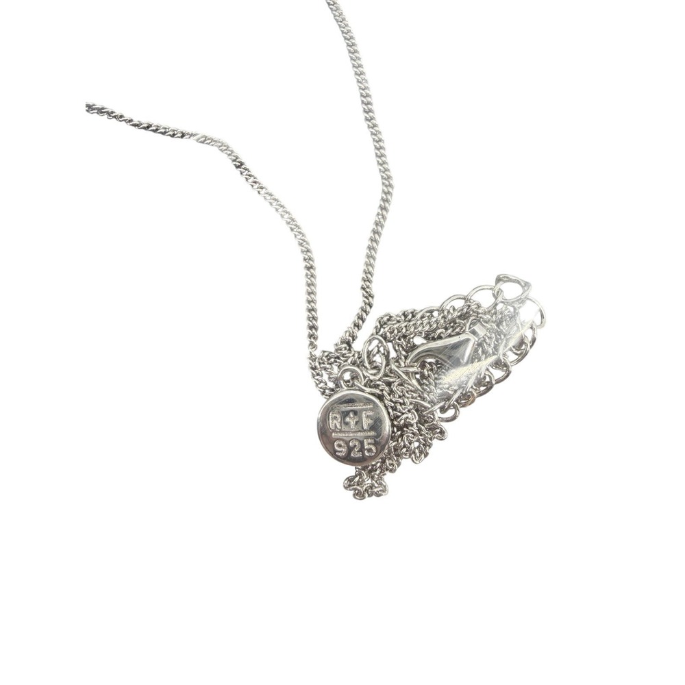 Swarovski Crystal V Pendant‎ Necklace Sterling Silver Chain w/ Gift Box NEW - Picture 5 of 7